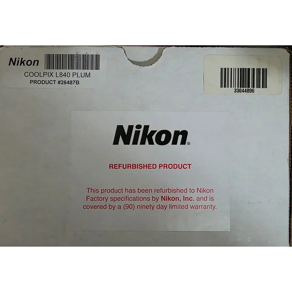 Nikon Coolpix L840 Digital Camera 38x Optical Zoom Plum Purple Wi-Fi 16.0MP